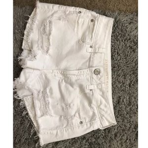 White American eagle denim shorts